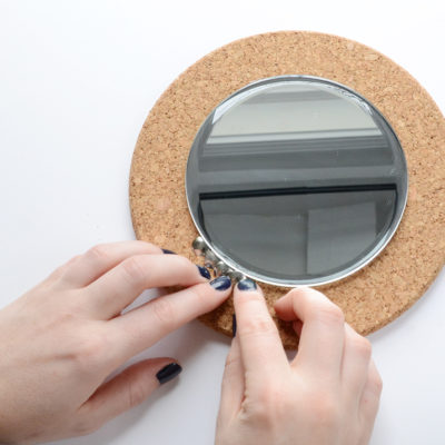IKEA Mirror Hack: DIY Thumb Tack Mirror