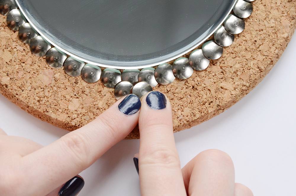 IKEA Hack: DIY Thumb Tack Mirror