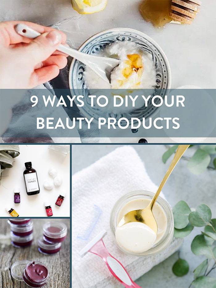9 All Natural Homemade Beauty Products