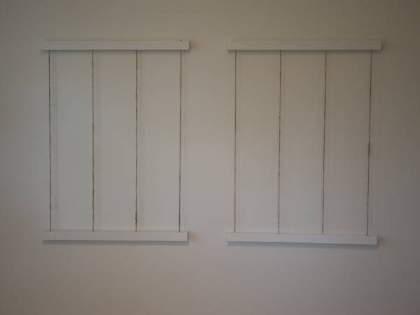 clothesline wall display installed