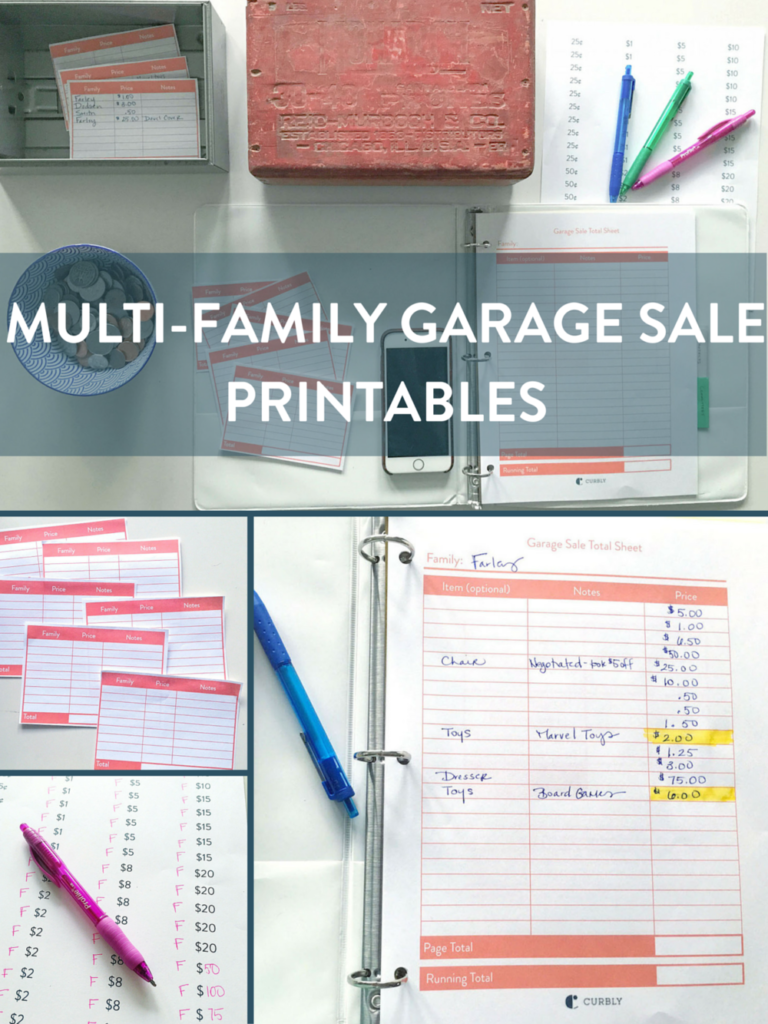 Printables To Help You Pull Off An Organized Multi-Family Garage Sale ...