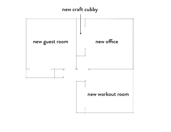New layout of rooms