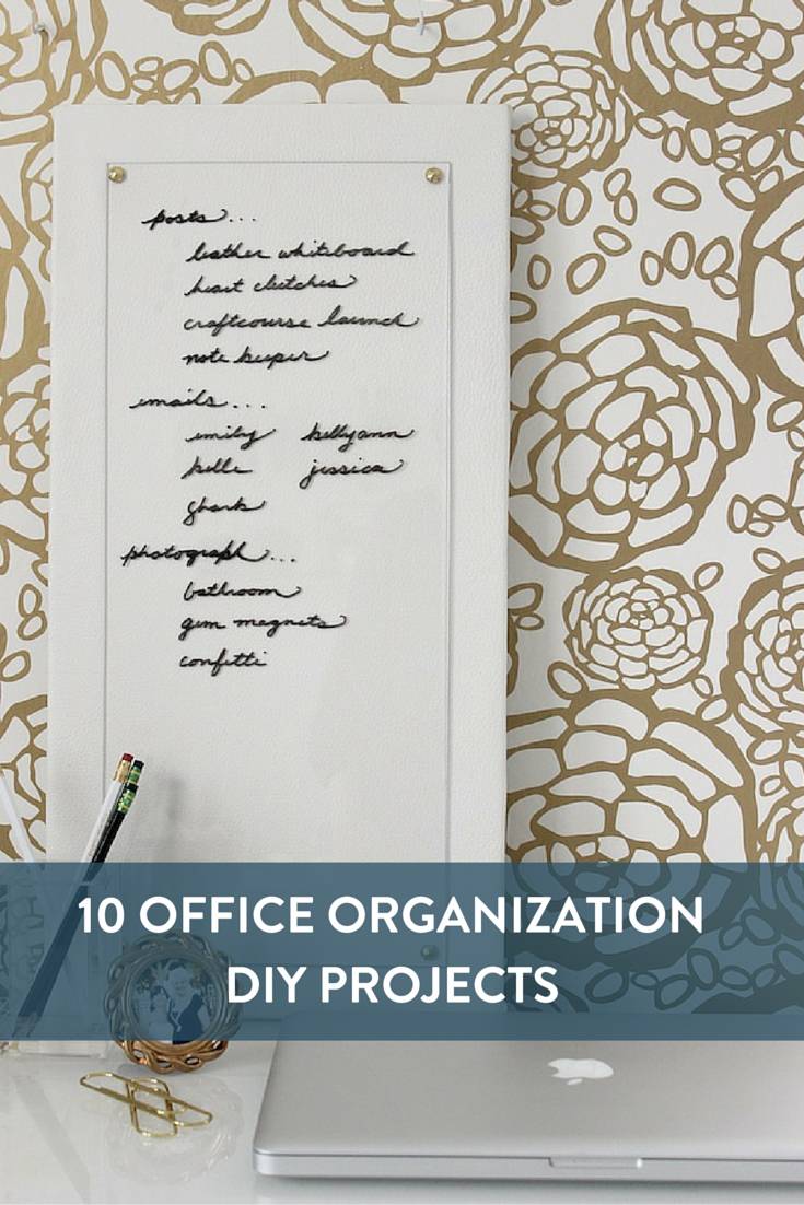 Roundup: 10 Office Organization DIY Projects