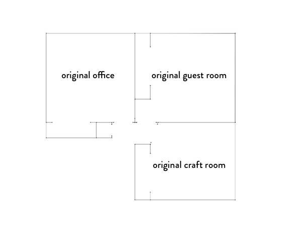 Original layout of rooms