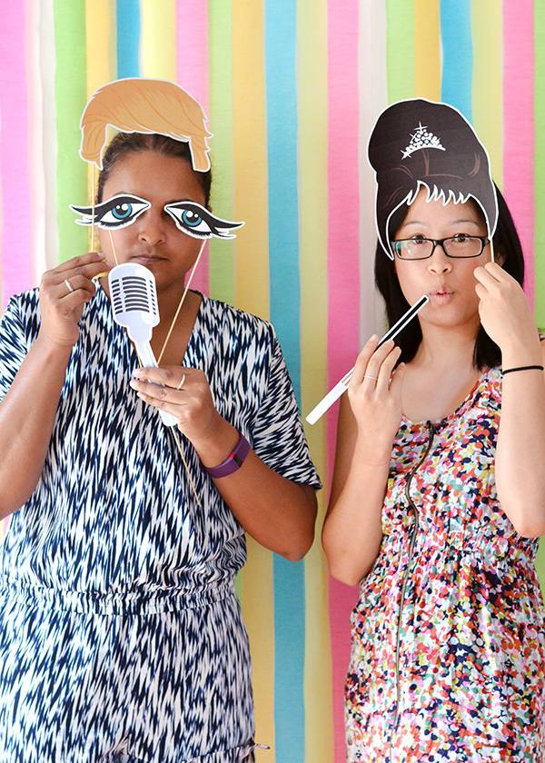 Printable photo booth props