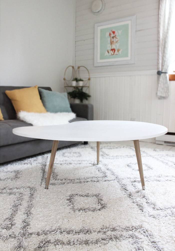 midcentury mod coffee table from mdf