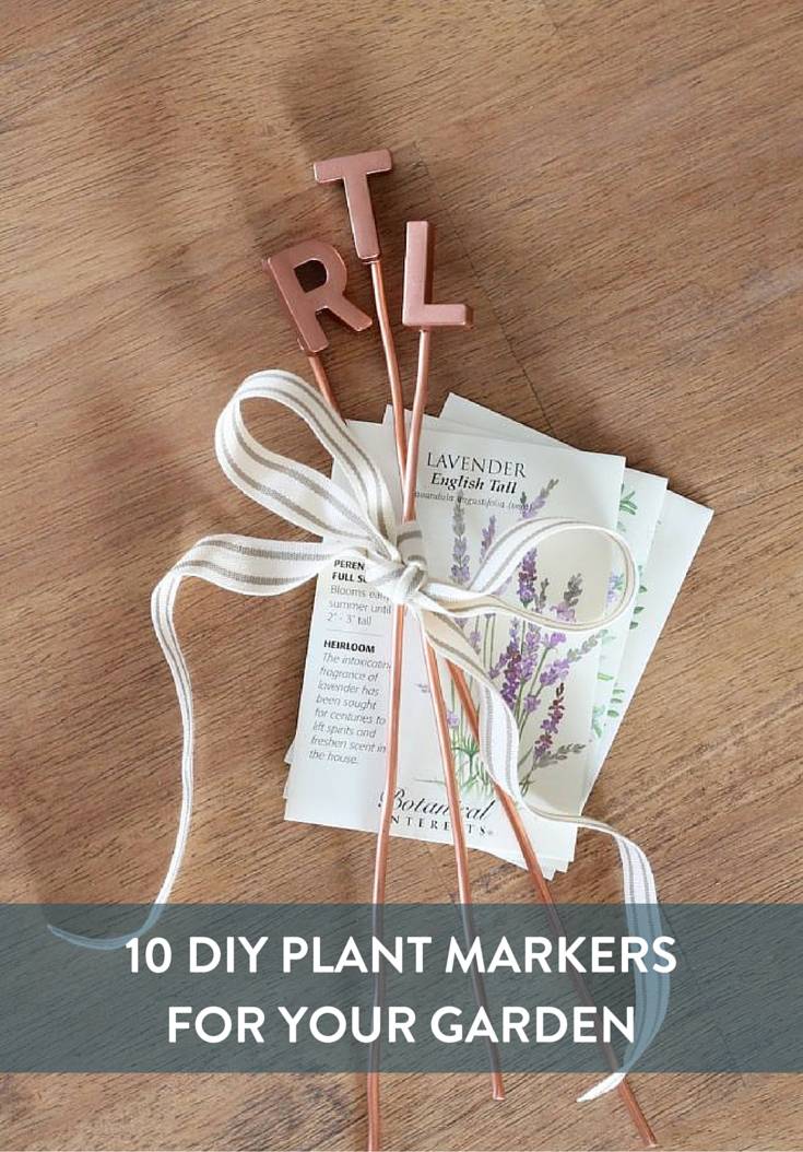 10 DIY Plant Markers For Your Garden