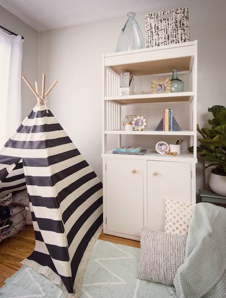 changing table turned bookcase