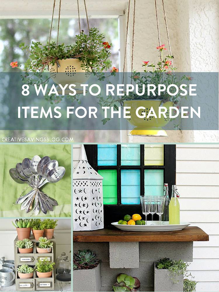8 Clever Ways to Repurpose Items for use in your Garden
