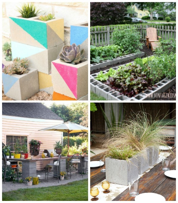 Cinderblock projects for the outdoors 