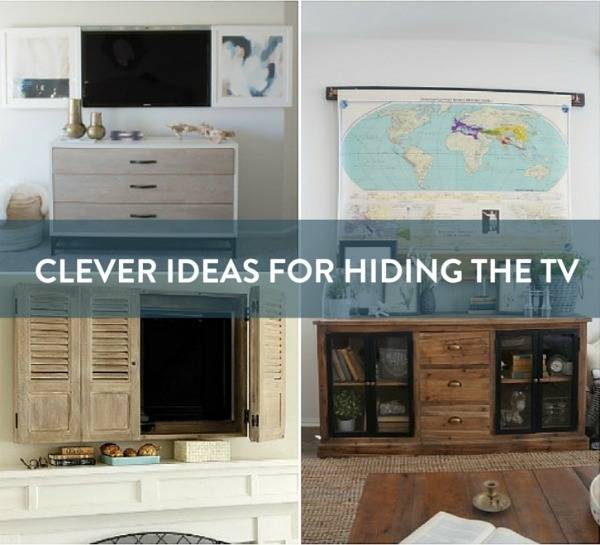clever ideas for hidden television storage 
