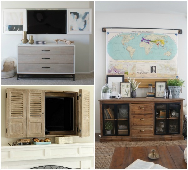 clever ideas to hide wall mounted televisions