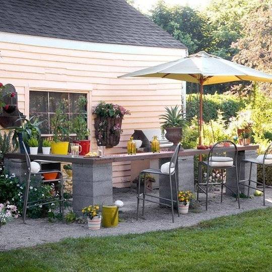 cinderblock projects for the outdoors 