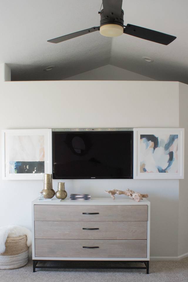 clever ways to hide wall mounted tvs