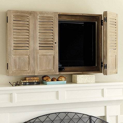 clever ideas for hidden wall mounted televisions