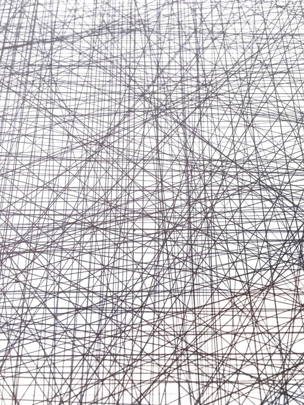 DIY Ink Crosshatch Art