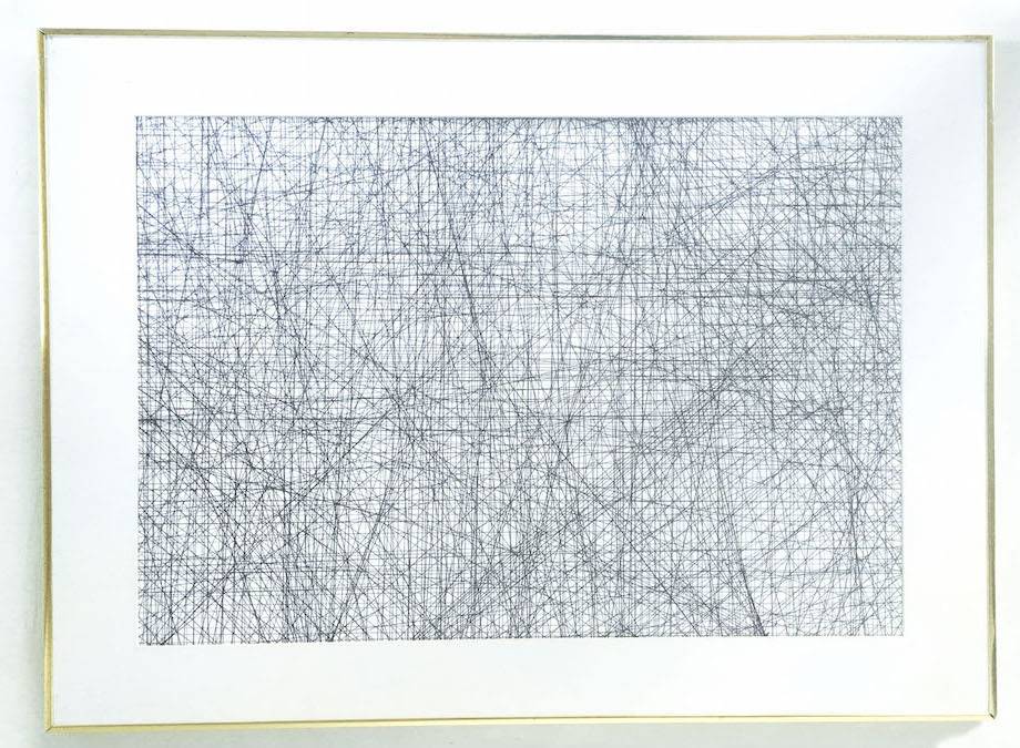 DIY Ink Crosshatch Art