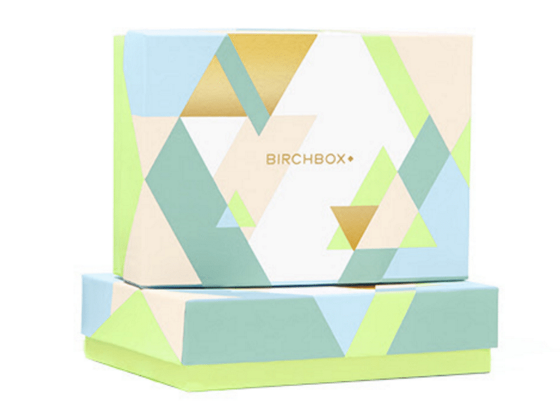 Two boxes are lying one over the other and BIRCHBOX is written on it.