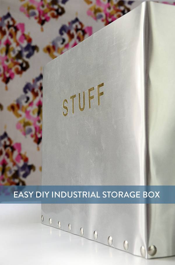 Easy DIY Industrial Storage Box
