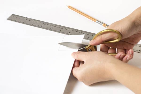 Stamped wall art step 1