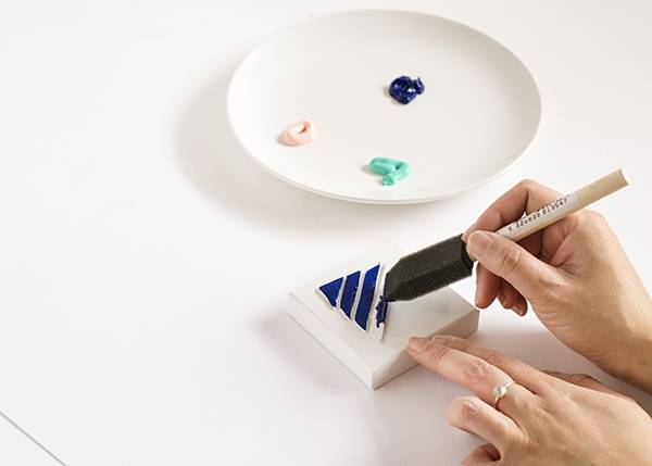 Stamped wall art step 5