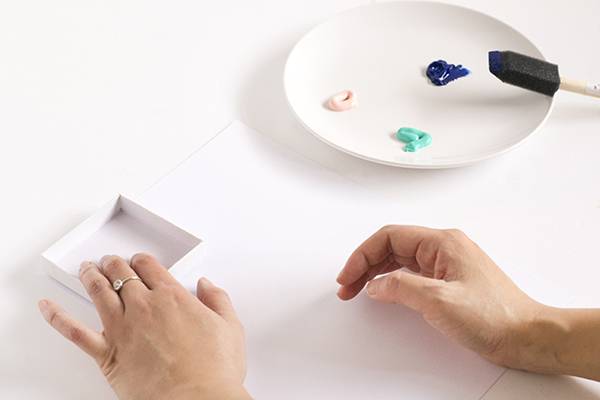 Stamped wall art step 6