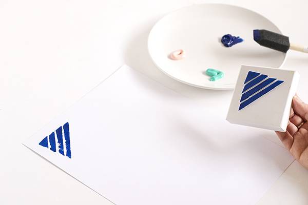 Stamped wall art step 6