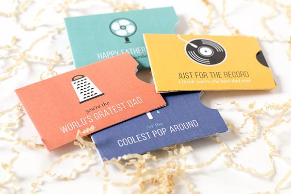 Printable Gift Card Holders for Father's Day