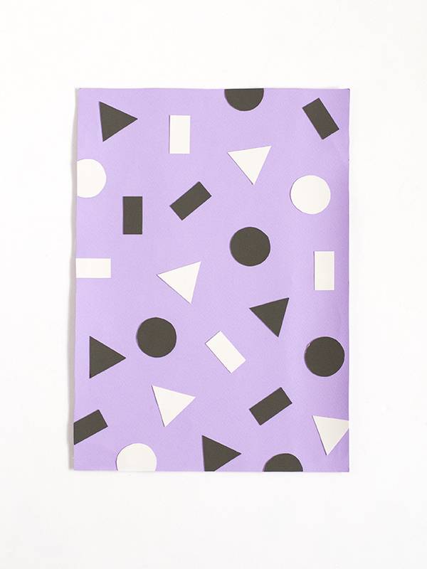 Geometric shapes wall art