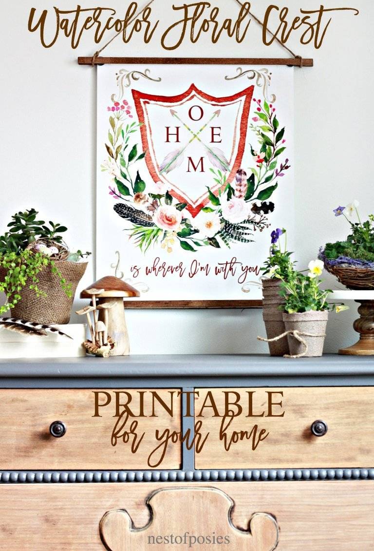 12 Free Printable Pieces of Wall Art