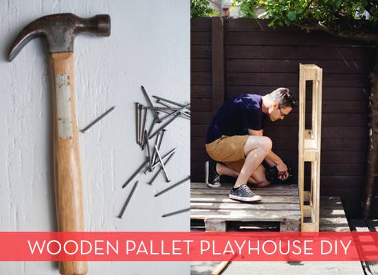 wood pallet project: playhouse diy