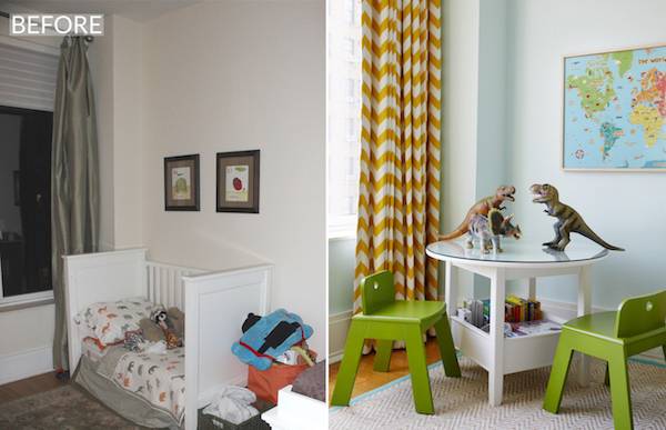 child's bedroom makeover play area