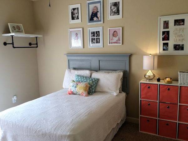 Upcycle door headboard