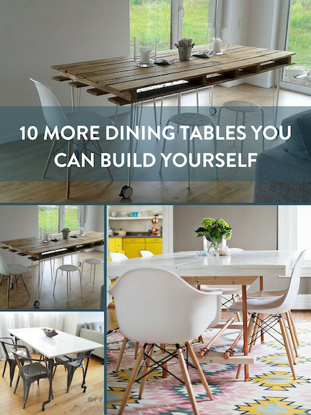 10 More Dining Tables Pinterest Image