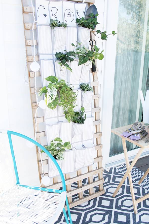 Turn a Shoe Organizer into a Vertical Garden Planter Curbly