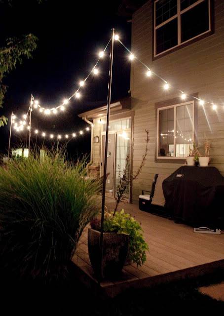 Eye Candy: 10 Clever Ways To Use Bistro Lights Outside