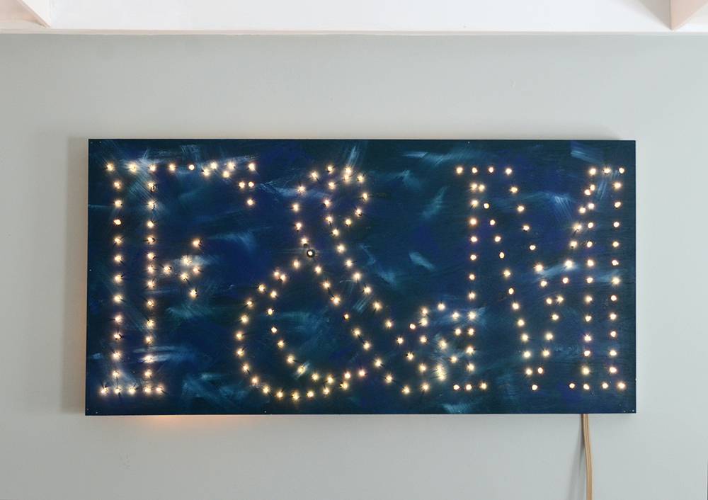 How-To: Funky DIY Monogram Marquee Sign