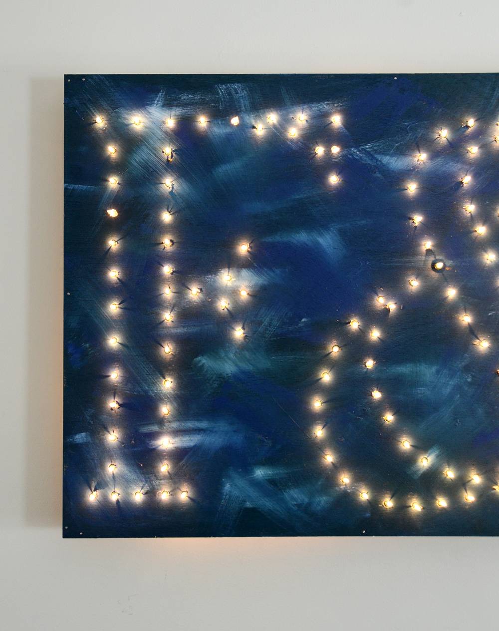 How-To: Funky DIY Monogram Marquee Sign