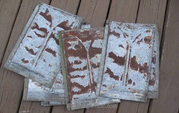 rusty roof shingles