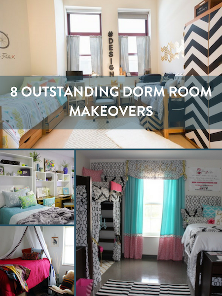 Dorm room makeovers Pinterest image