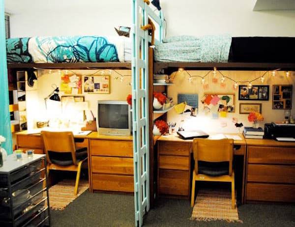 Emily and Vanessa's dorm room after