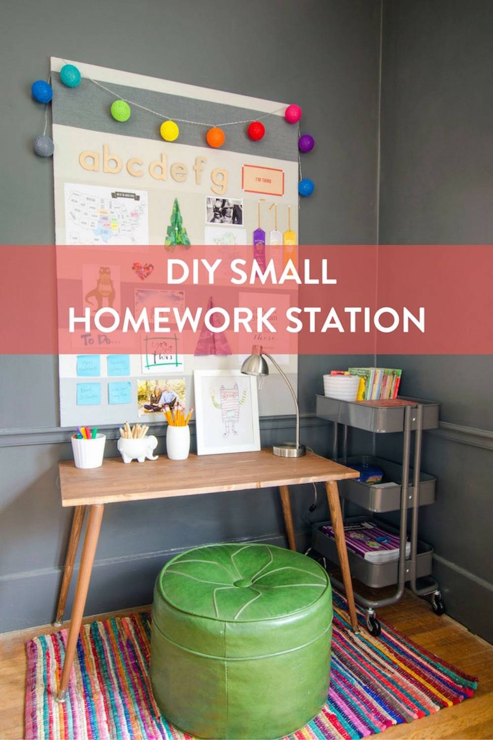 DIY Small Homework Station