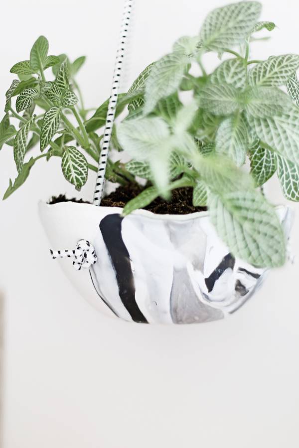 DIY Hanging Clay Planter
