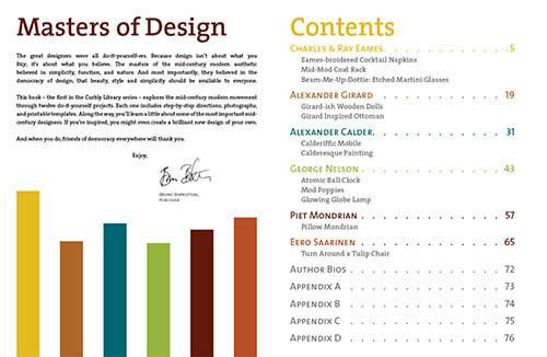 Content showing the tutorials of each aspect of design