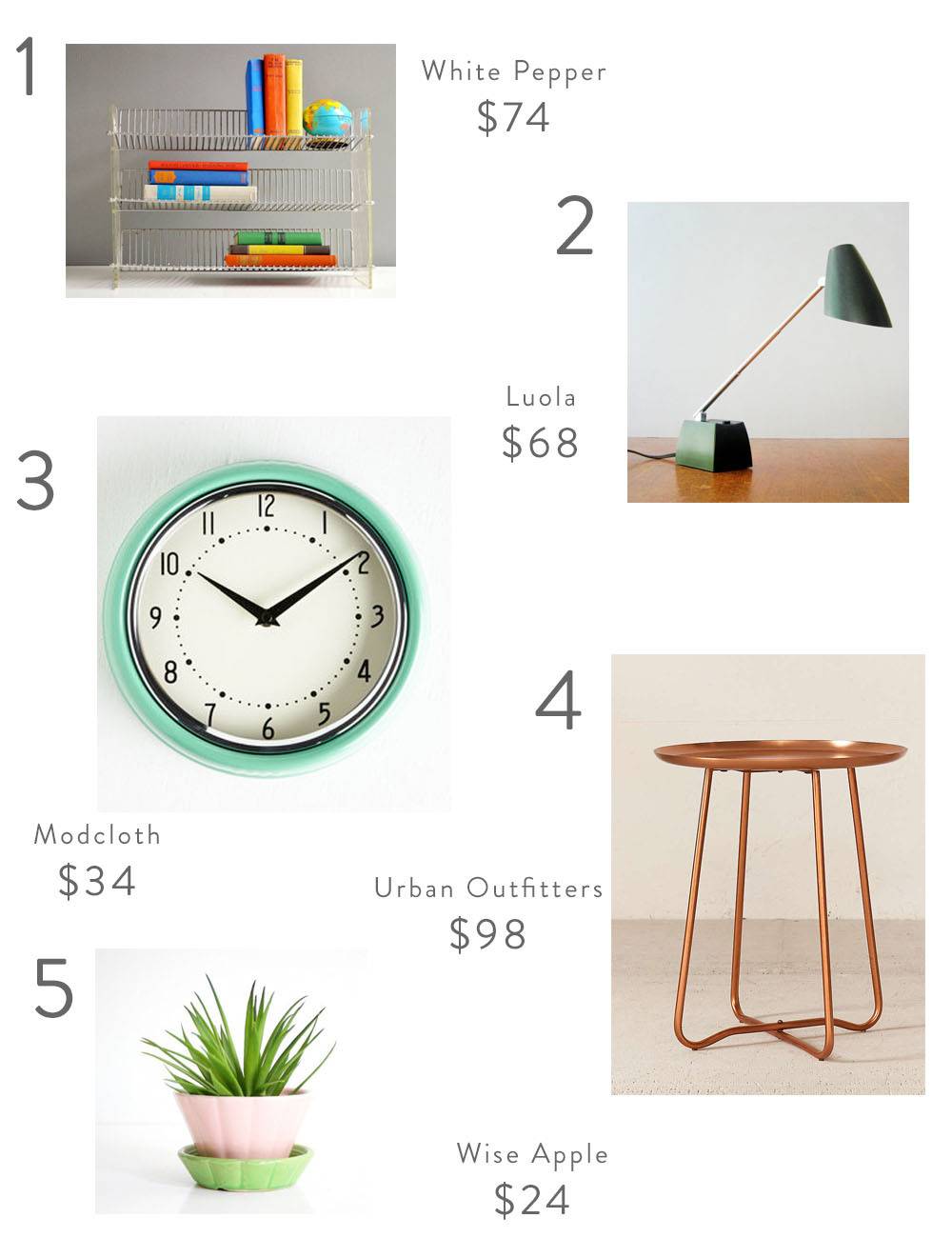 Shopping Guide: Mid Century Furniture and Acessories