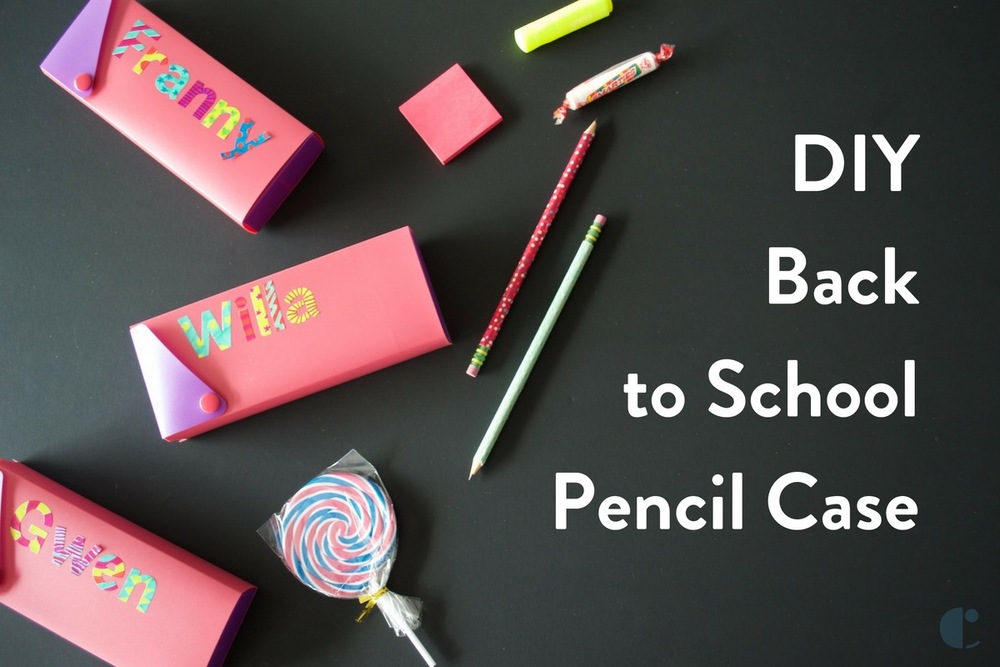 DIY back to school pencil case