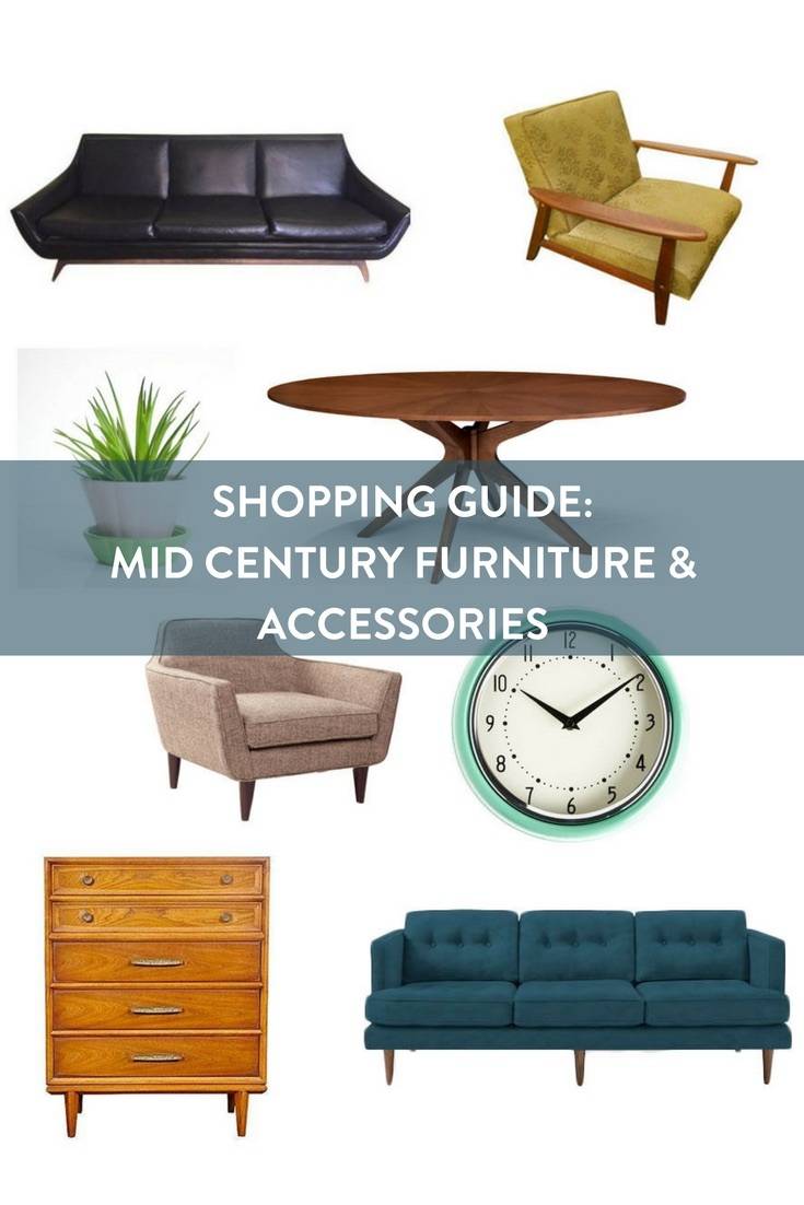 Shopping Guide: Mid Century Furniture and Acessories