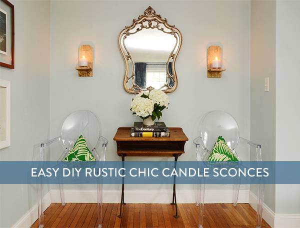 Sådan gør du: Easy DIY Rustic Chic Candle Sconce