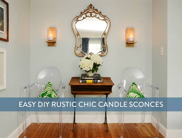  How-To: Easy DIY Rustic Chic Candle Sconce