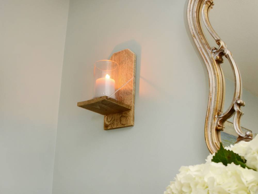 How-To: Easy DIY Rustic Chic Candle Sconce